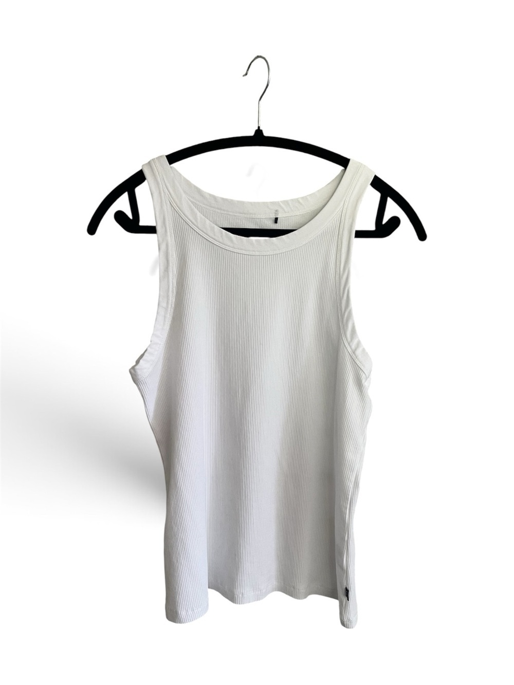 GAP White Ribbed Tank Top - Women